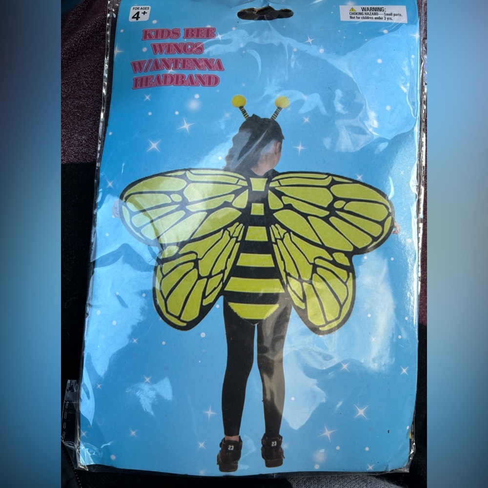 Kids Bumblebee Costume with Antenna Headband